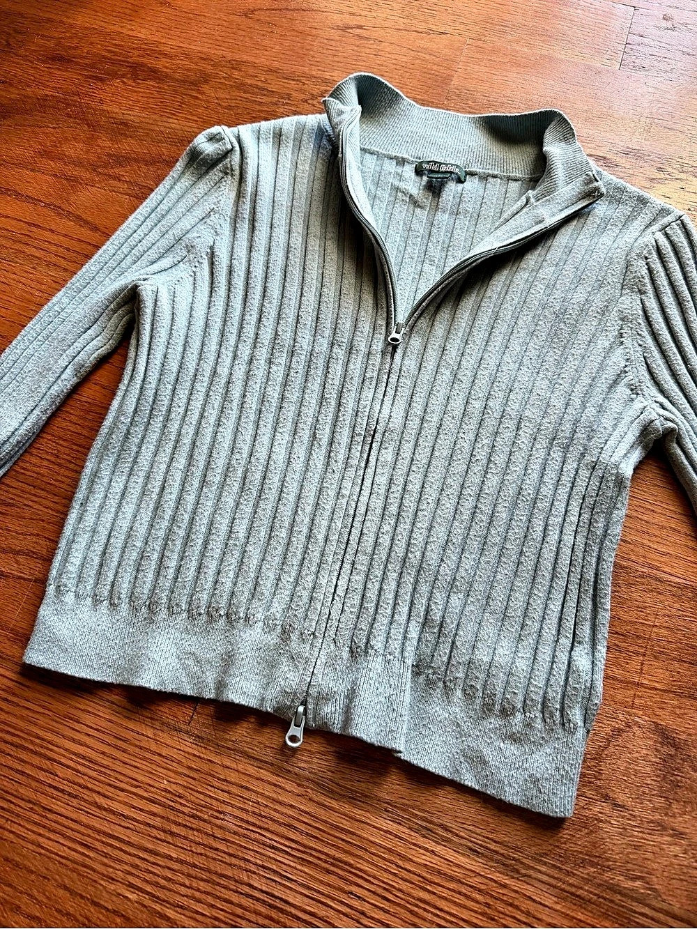 Wild Fable Ribbed Zip-Up Sweater - Picture 2 of 5